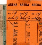 Golden Earring show tickets January 31, 1976 Rotterdam - Ahoy